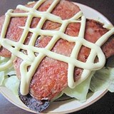 簡単♪マヨスパムレタス丼